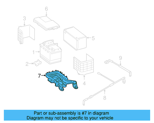 Battery Tray 1K0-915-333-H - View 16