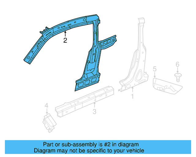 Inner Lock Pillar 5C5-809-402-B - View 5