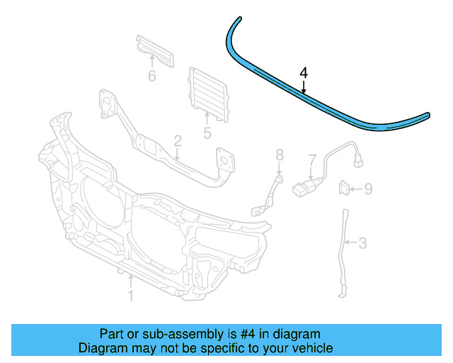Upper Seal 8D0-121-331 - View 12