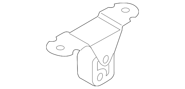 Muffler & Pipe Rear Bracket 7L6-253-144-D - View 2