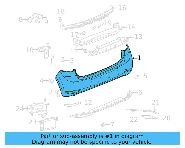 Bumper Cover (Unpainted) 5gm807417aegru