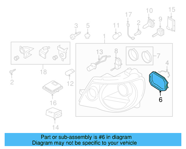 Rear Cap 1Q0-941-607-A - View 3