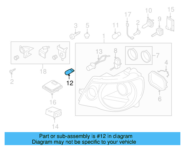 O'head Lamp Bulb N-017-753-10 - View 16