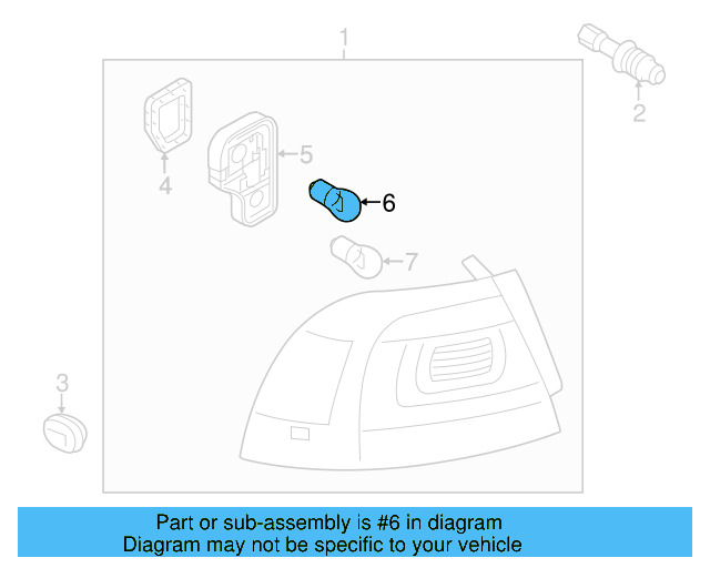 Tail Lamp Bulb N-017-732-6 - View 9