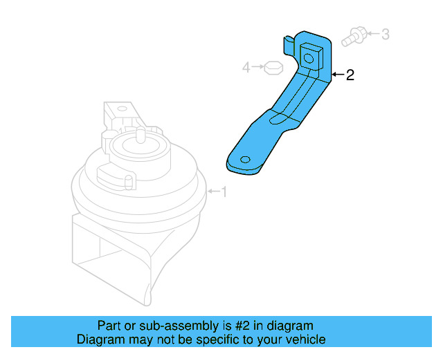 Horn Bracket 5C0-951-181-F - View 5