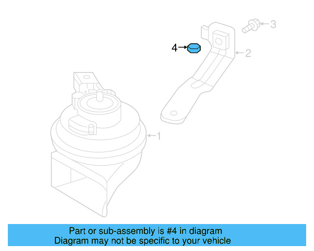 Horn Nut N-011-118-16 - View 3