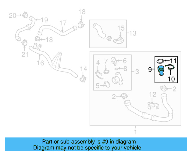 Water Hose Assembly Upper Seal N-907-653-01 - View 161