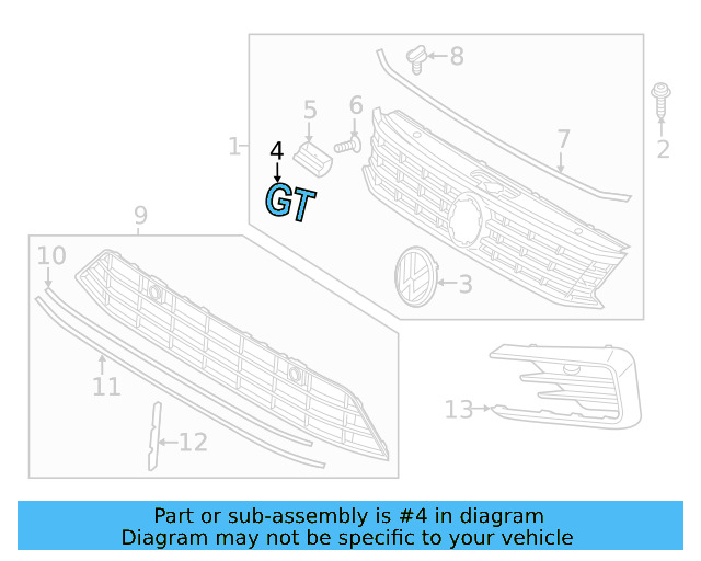 Nameplate 5K0-853-688-A-FXC - View 4