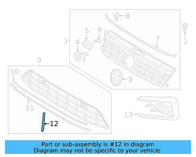 Center Molding 561-853-525-2ZZ - View 4