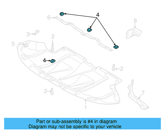 Front Deflector Nut 8D0-805-960 - View 39