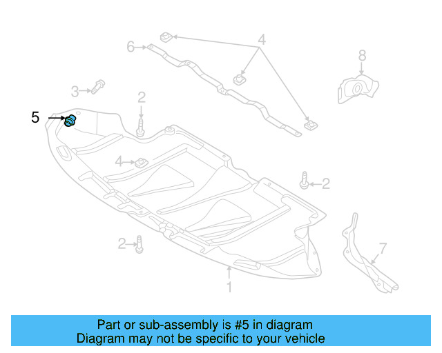 Front Deflector Nut 8D0-805-960 - View 38