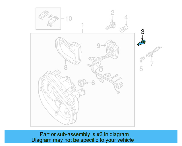 Fog Lamp Bulb N-017-762-2 - View 3