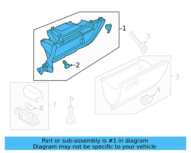 Glove Box Frame 5GM-857-101-82V