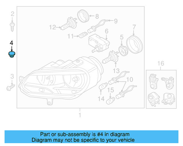 Inner Cap 1K6-941-608-A - View 78