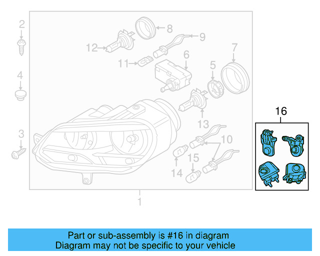 Repair Kit 1Q0-998-225-A - View 8