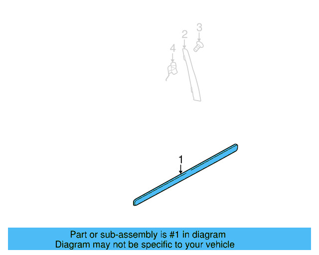 Body Side Molding 1K3-853-516-9B9 - View 6