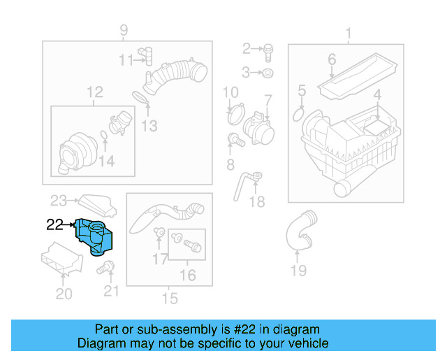 Inlet Connector 1K0-805-962-E-9B9 - View 63