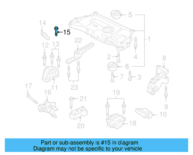 Gear Assembly Mount Bolt N-105-524-02 - View 140