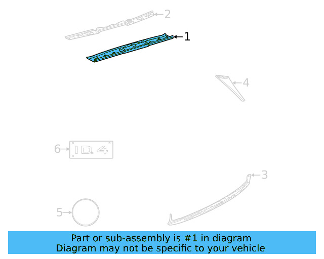 Upper Trim 11K-827-555-C-9B9 - View 2