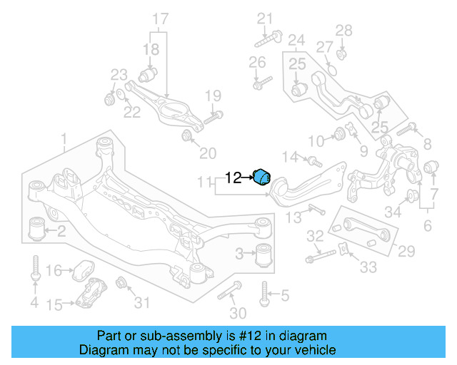 Trailing Arm Bushing 3C0-505-541 - View 9
