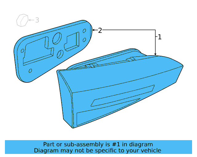 Backup Lamp Assembly 561-945-094-M
