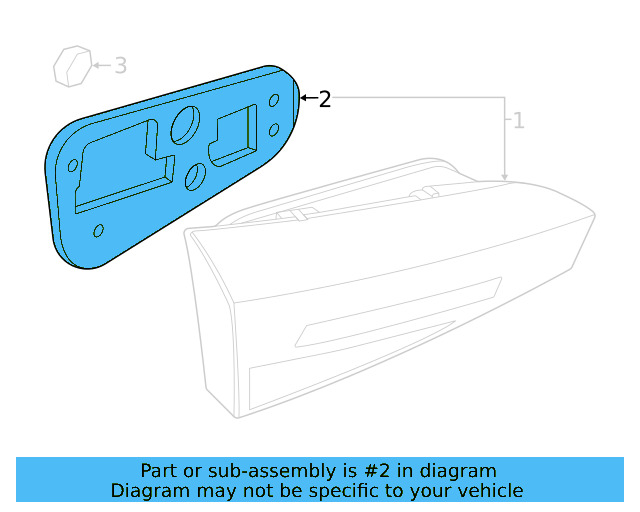 Backup Lamp Assembly Gasket 561-945-197-D - View 3