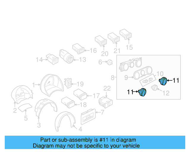 Knob 1C0-819-129-01C - View 9