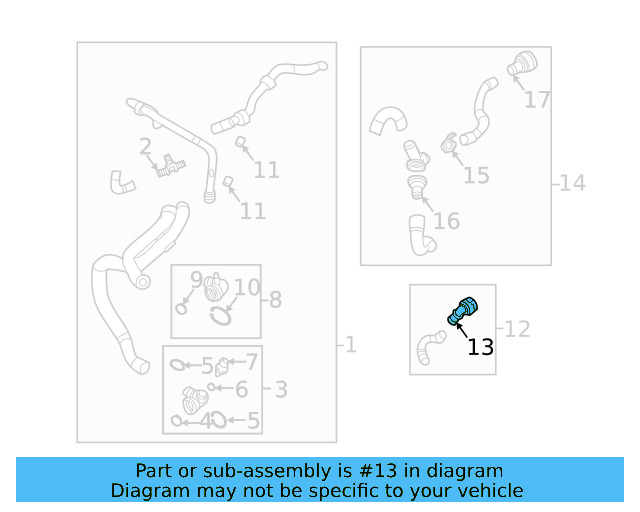 Water Hose Coupling 5Q0-122-291-H - View 25
