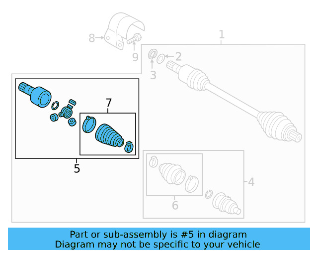 Inner Joint Assembly 3QF-498-103-F - View 8