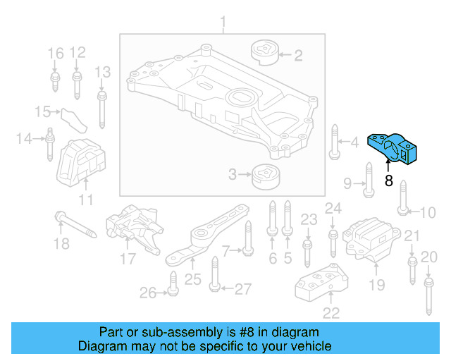 Suspension Control Arm Bracket 1K0-199-231-J - View 13