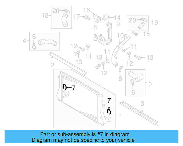 Pressure Hose Retainer Clip 1J0-145-769-H - View 17