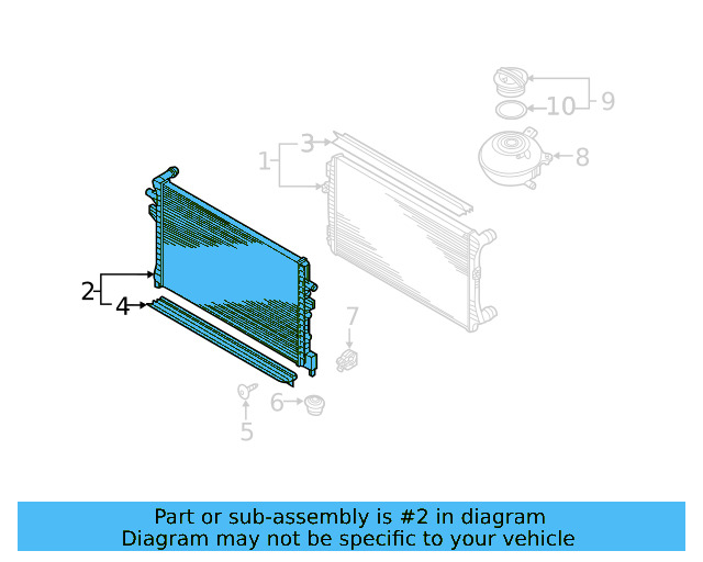 Auxiliary Radiator 5QM-121-251-Q - View 3