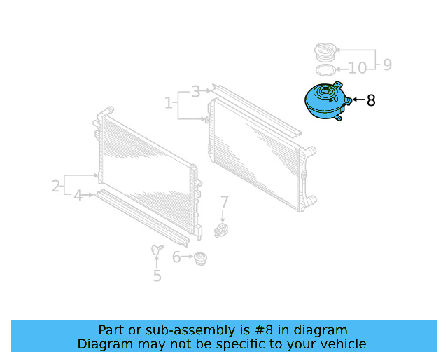 Expansion Tank 5Q0-121-407-M - View 6