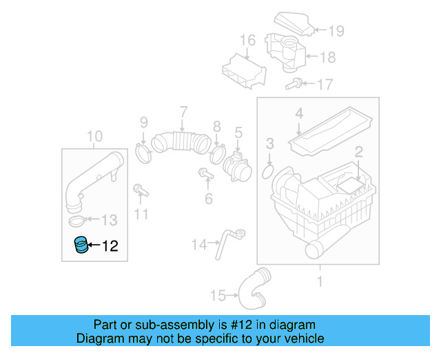 Intake Duct 1K0-129-618-AD - View 48
