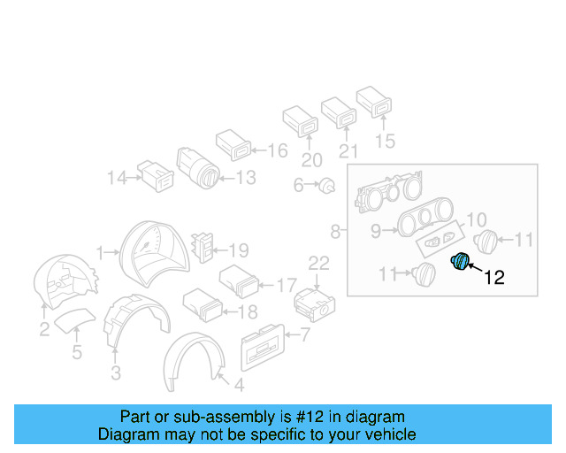 Knob 1C0-819-129-A-01C - View 7