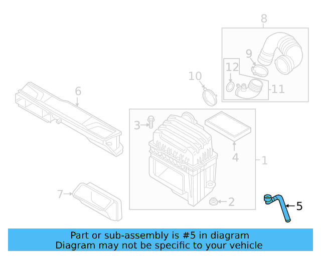 Drain Hose 5Q0-129-637-C - View 40