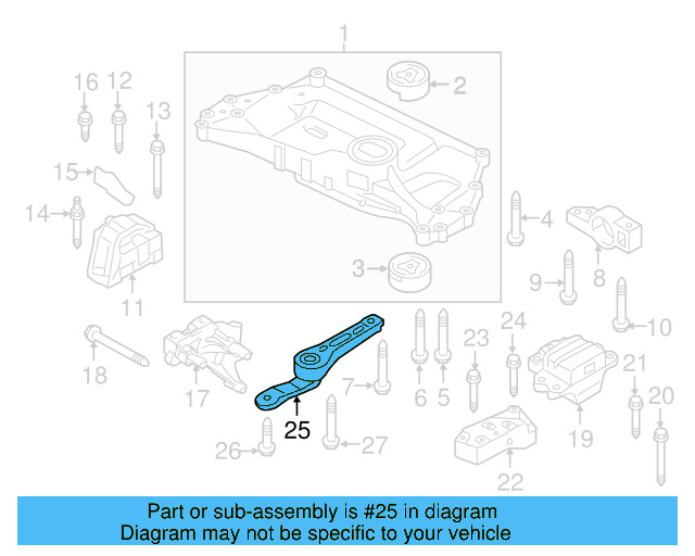 Rear Support 1K0-199-855-BJ - View 53