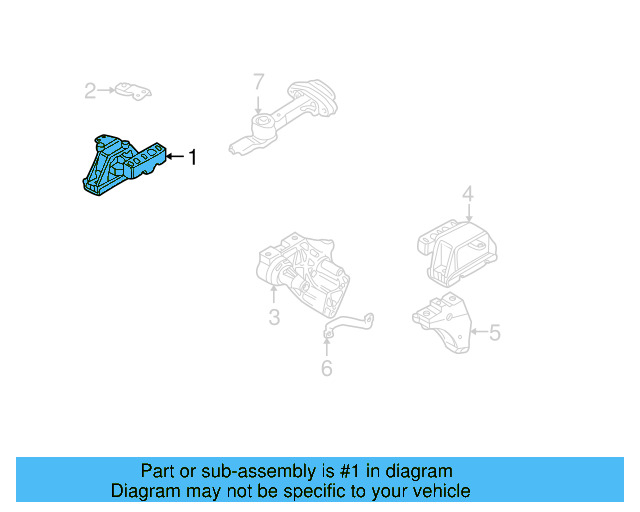 Mount 1J0-199-262-BF - View 4