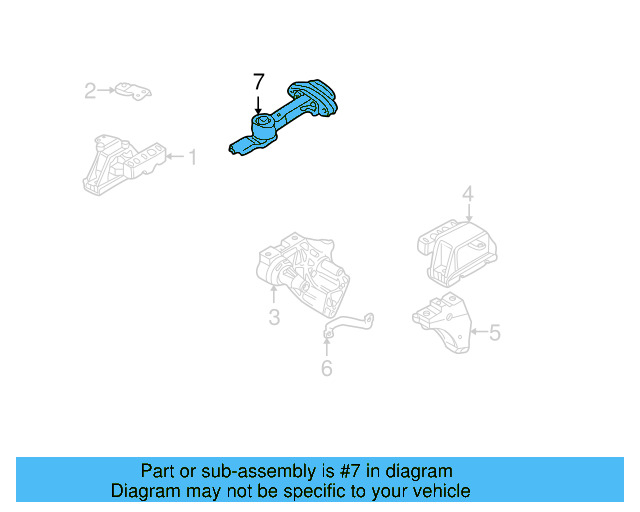 Mount 1J0-199-555-BB - View 7