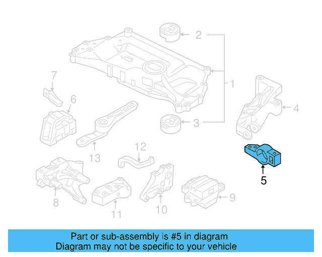 Rear Support Support Bracket 1K0-199-359-E - View 60