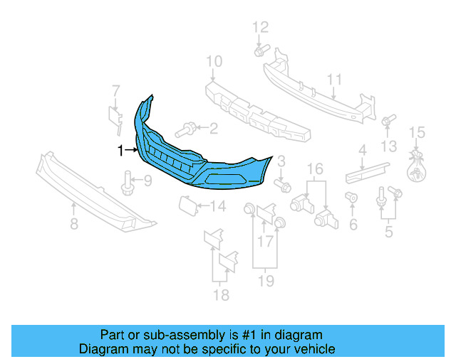 Bumper Cover (Unpainted) 3c8807217mgru