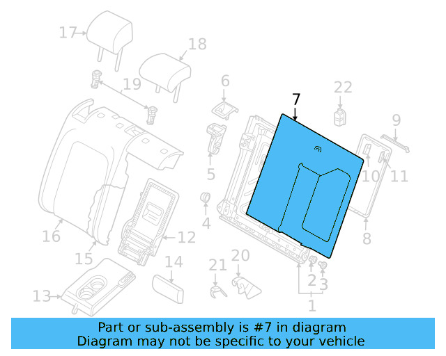 Seat Back Panel 5G0-885-754-CA9