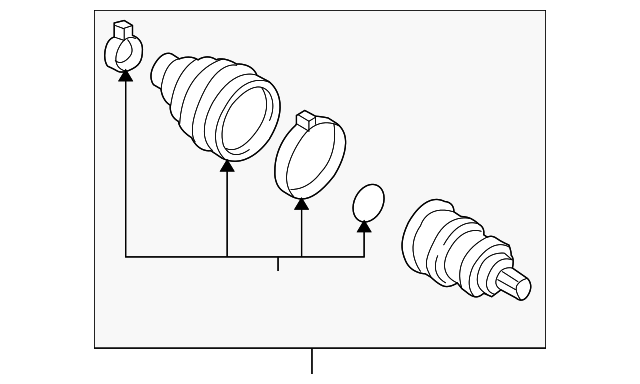 Outer Joint Assembly 5N0-498-099-DX - View 3