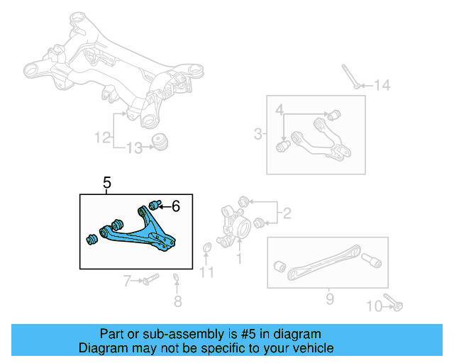 Lower Control Arm 4B3-505-312-A - View 2