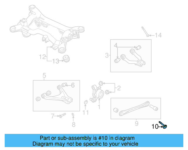 Lateral Arm Adjust Bolt WHT-001-973 - View 12