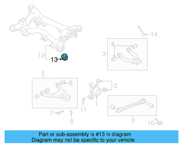 Suspension Cross 8E0-505-145-L - View 2