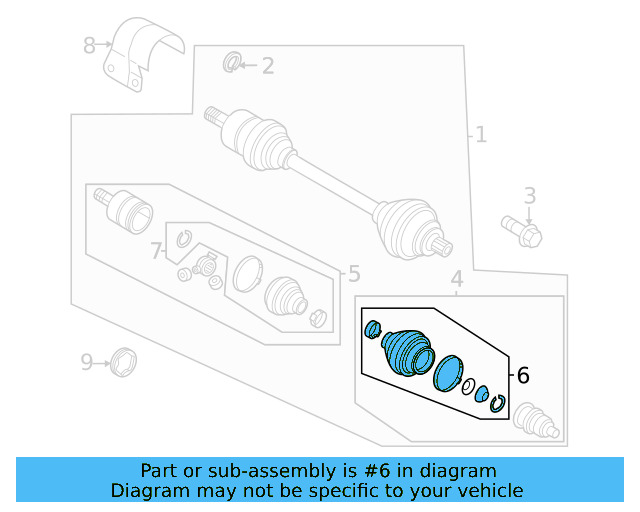 Outer Boot 5QM-498-203-D - View 6