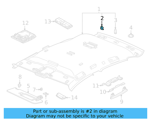 Headliner Plug 11A-829-419-4PK - View 2