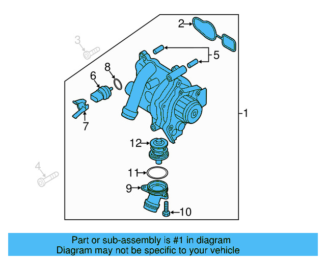 Water Pump Assembly 06J-121-026-BH