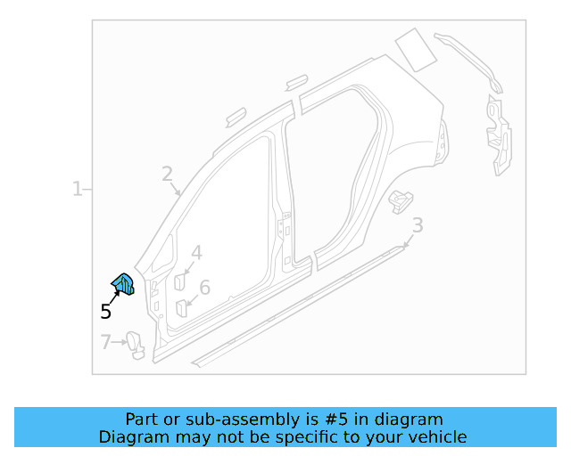 Upper Bracket 5G0-810-379-A - View 14